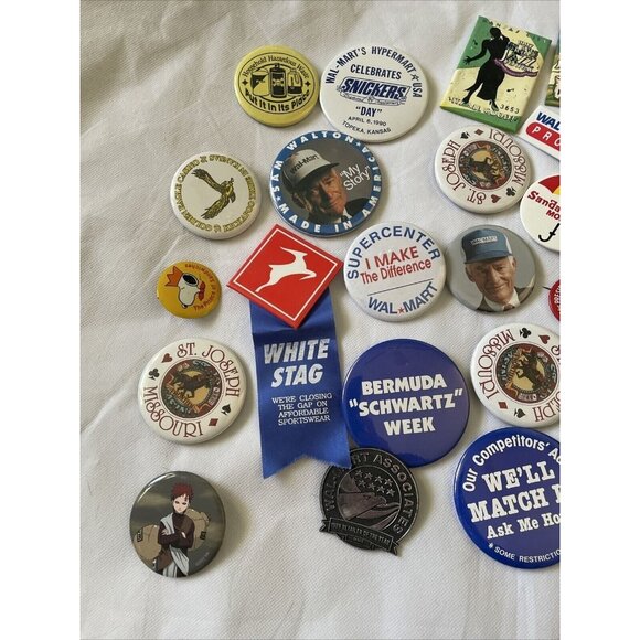 Vintage Pinback Button Collection - 30 Pcs - Wm. Dalton St. Joseph & More - Picture 6 of 12